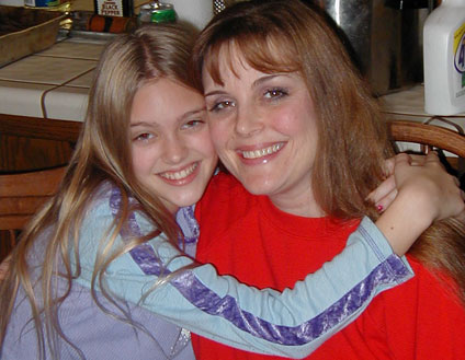Lisa with our daughter Candice, Camille's big sister